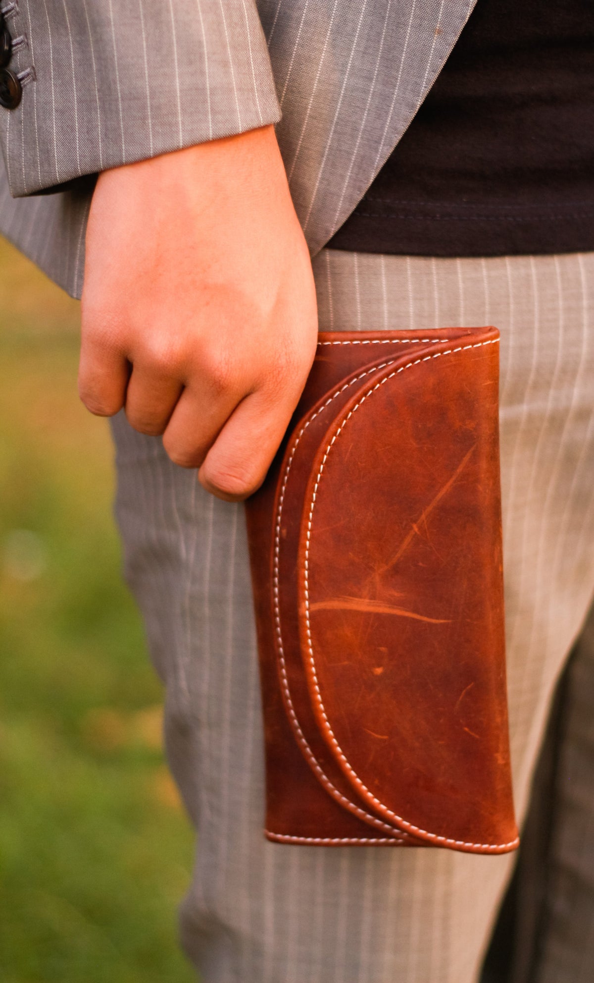Rustic Stitch Travel Wallet