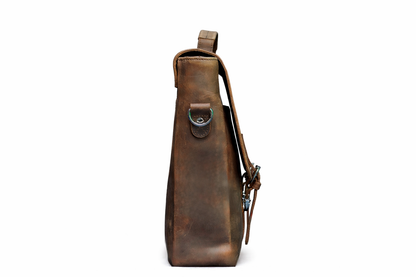 Classic Vintage Brown Leather Briefcase