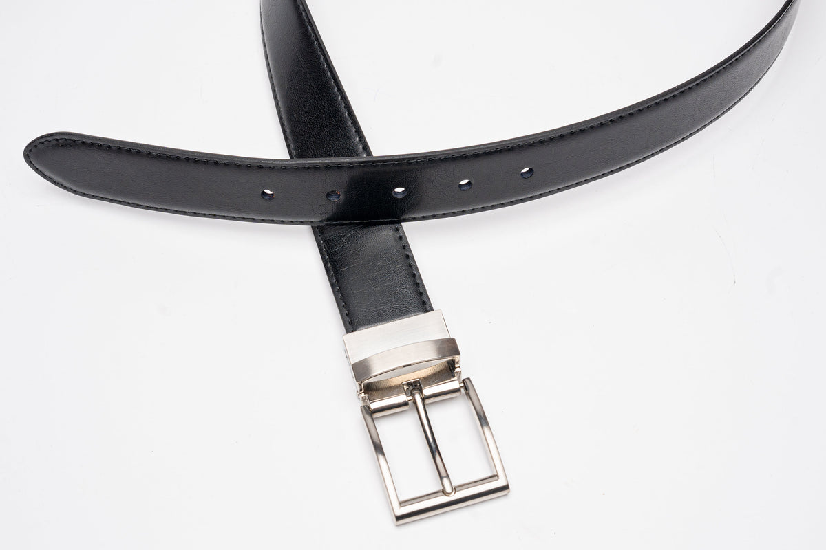 Reversible Genuine Leather Belt – Black & Brown